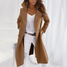 Ladies Long Casual Coat Elegant 2