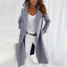Ladies Long Casual Coat Elegant 5