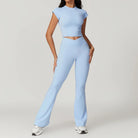 Liam | Atmungsaktives Sportliches Yoga-Set mit Crop-Top und Hochtaillierten Leggings 18