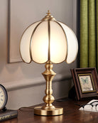 LumeWhite – Classic Brass and Glass Table Lamp 7