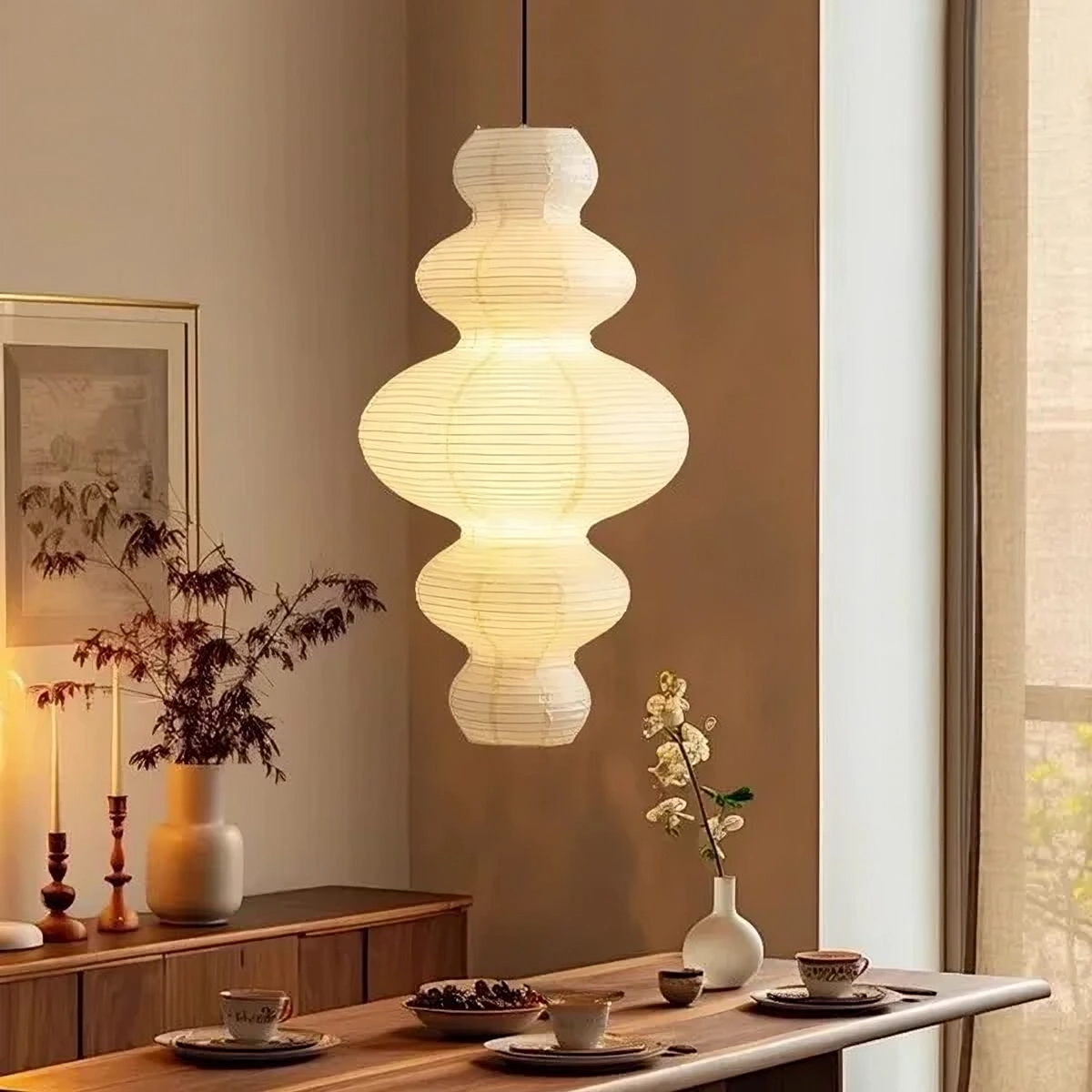 Lumory | Multi-layered Rice Paper Pendant Lamp for Home Living 0