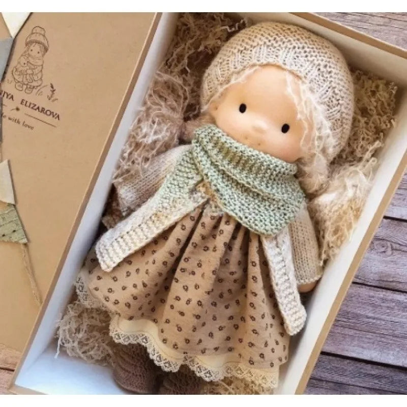 Luna | Waldorf Handmade Plush Doll – Soft Cotton Toy with Fabric Box | Cute & Cozy | For Children’s Birthday & Daily Imaginative Play 34