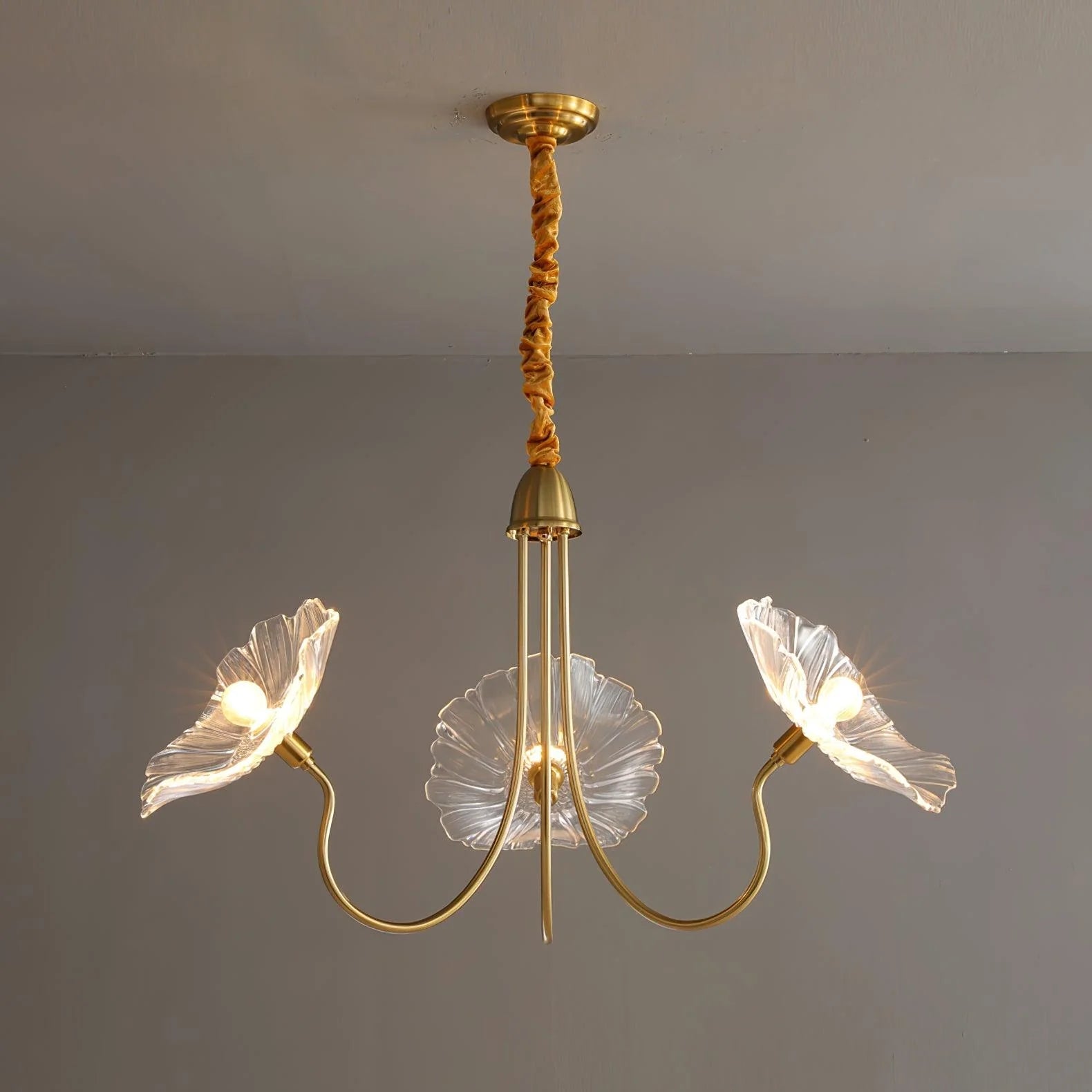 Lunaro | Elegant Lotus Leaf Chandelier for Home Interiors 0
