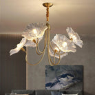 Lunaro | Elegant Lotus Leaf Chandelier for Home Interiors 1