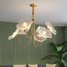 Lunaro | Elegant Lotus Leaf Chandelier for Home Interiors 3