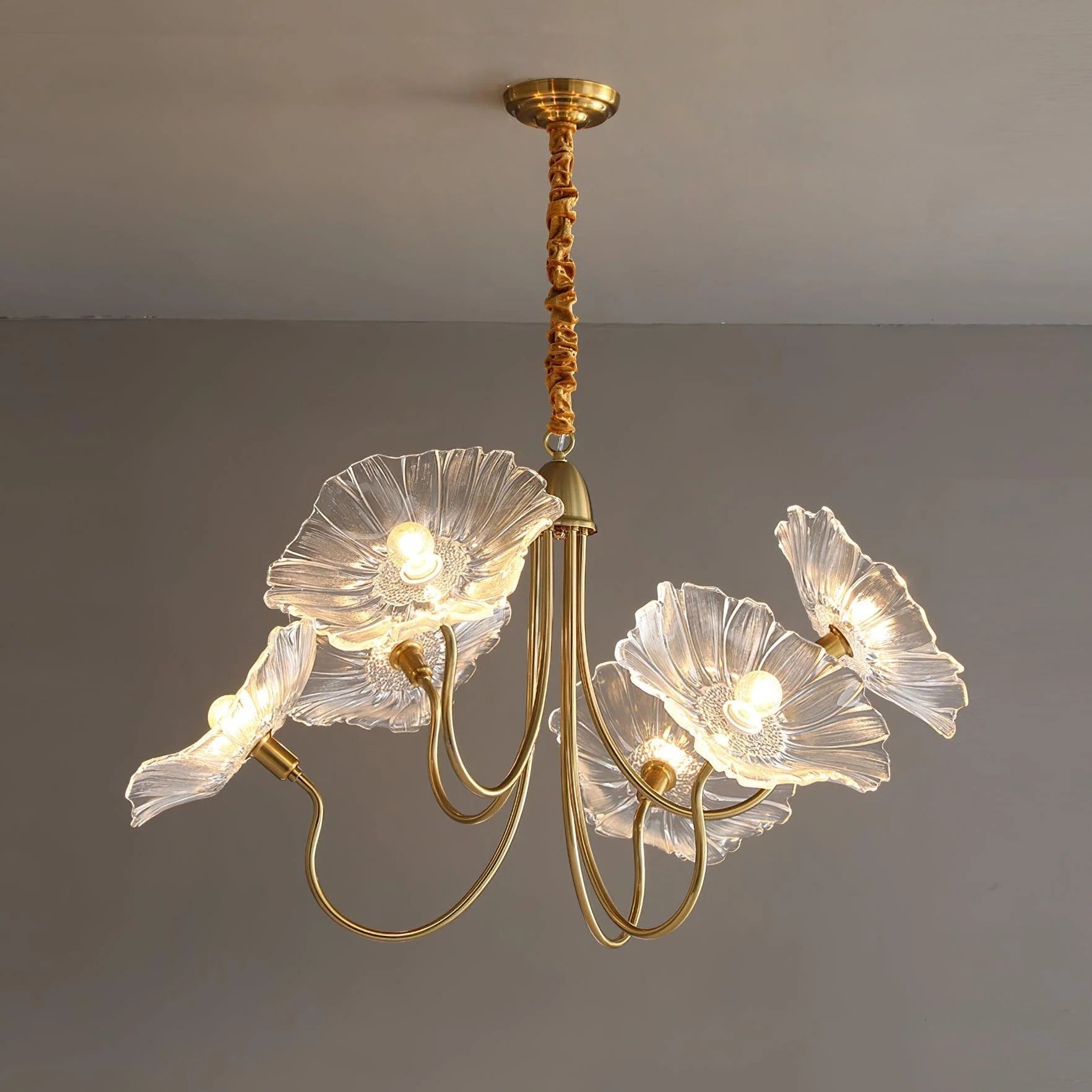 Lunaro | Elegant Lotus Leaf Chandelier for Home Interiors 5