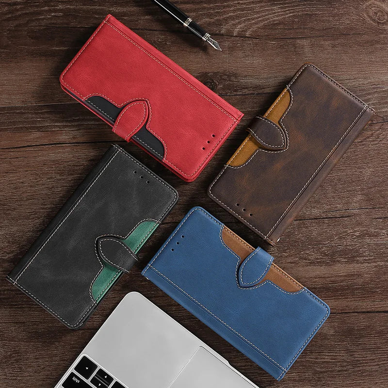 LuxurCase | Premium Magnetic Leather Wallet Case for iPhone 1