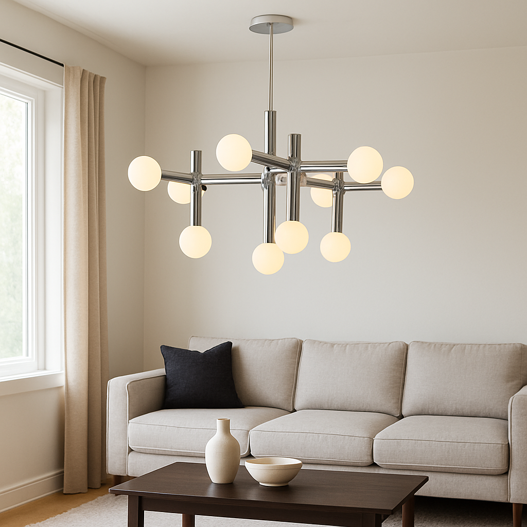 Lysiq | Bauhaus-Inspired Metal Chandelier for Modern Spaces 1