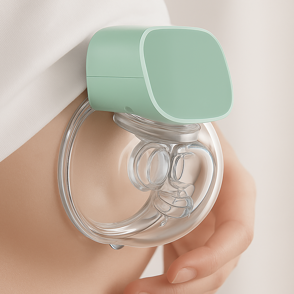 MamaEase | Portable Silicone Breast Pump with Silent Suction Design 0