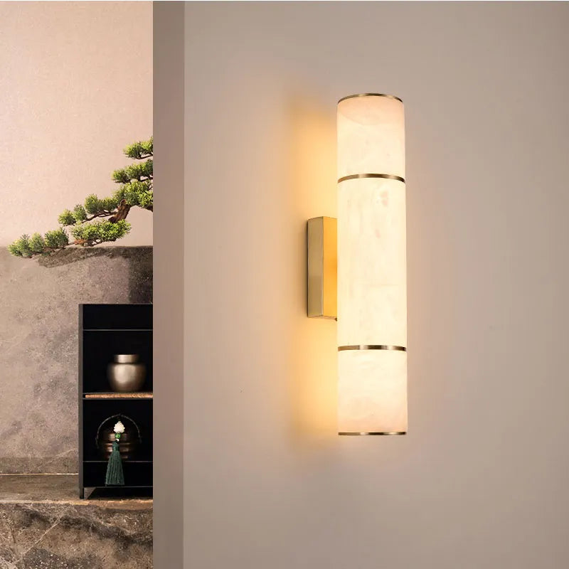 MarbleBeam – Sophisticated Stone Wall Light with Natural Aesthetic 0