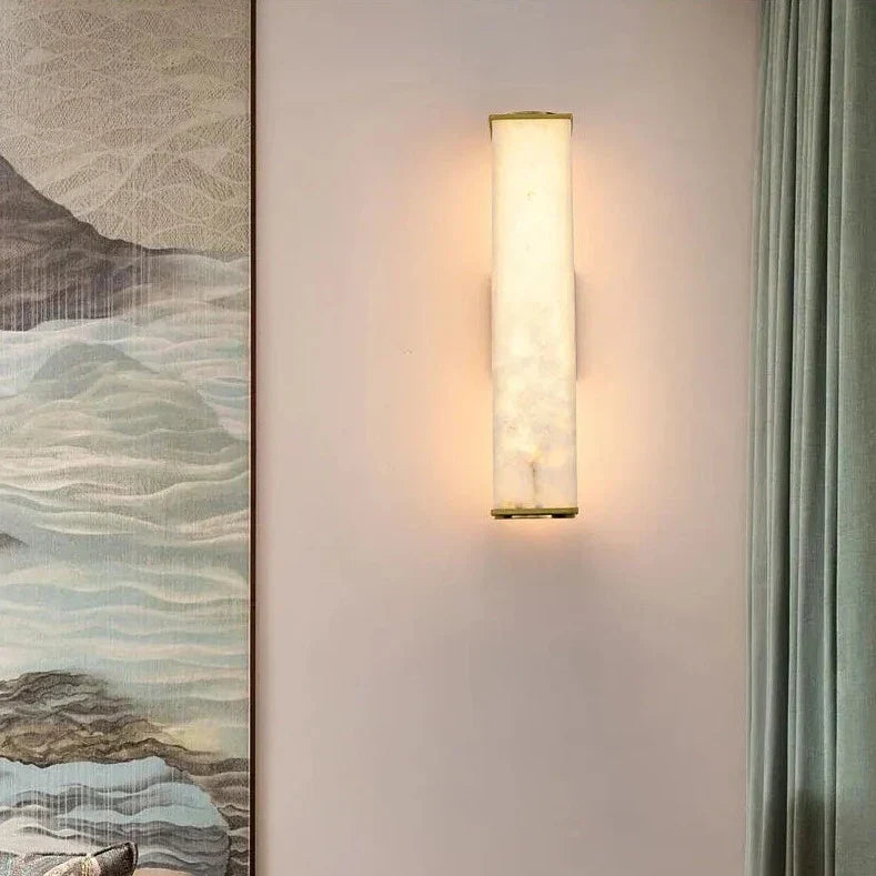 MarbleBeam – Sophisticated Stone Wall Light with Natural Aesthetic 2