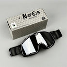 Men's Retro Motorcycle Goggles Fit Over Glasses Durable UV Protection HD Lens 12