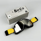 Men's Retro Motorcycle Goggles Fit Over Glasses Durable UV Protection HD Lens 14