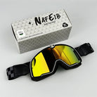 Men's Retro Motorcycle Goggles Fit Over Glasses Durable UV Protection HD Lens 15