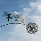 Metal Fairy Garden Sculpture – Weather-Resistant Outdoor Art for Magical Garden Decor 3