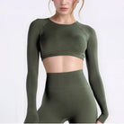 Mia | Elegant Long Sleeve Crop Top for Women 0