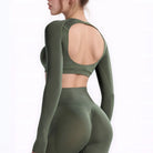 Mia | Elegant Long Sleeve Crop Top for Women 1