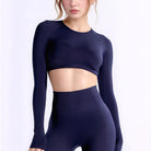 Mia | Elegant Long Sleeve Crop Top for Women 2