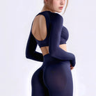 Mia | Elegant Long Sleeve Crop Top for Women 3