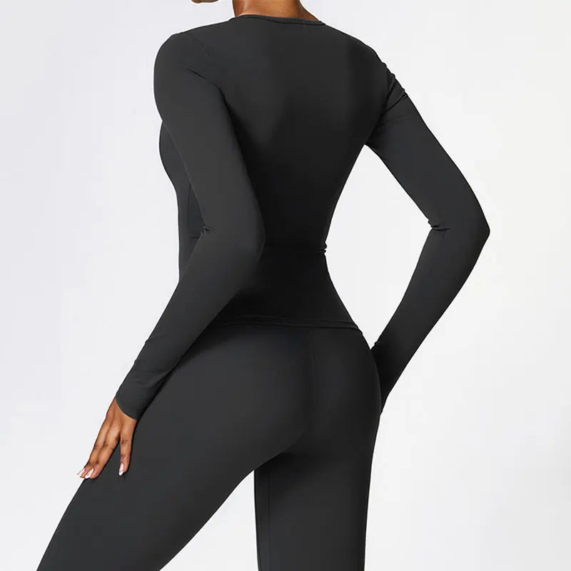 Mia | Stylish Breathable Long Sleeve Yoga Top for Women 1