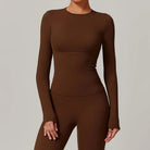 Mia | Stylish Breathable Long Sleeve Yoga Top for Women 8