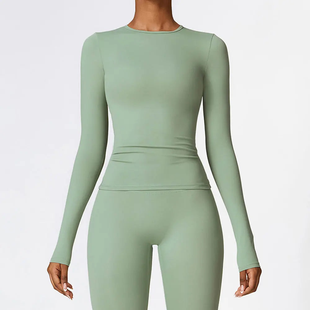 Mia | Stylish Breathable Long Sleeve Yoga Top for Women 9