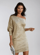 Mireille | Elegant Shimmering Sequin Evening Dress 0