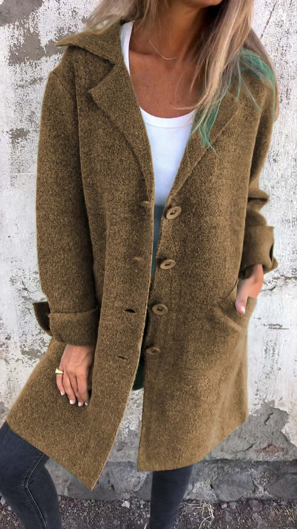 Mireille | Elegant Women's Long Coat – Wool Blend Design with Lasting Charm 10