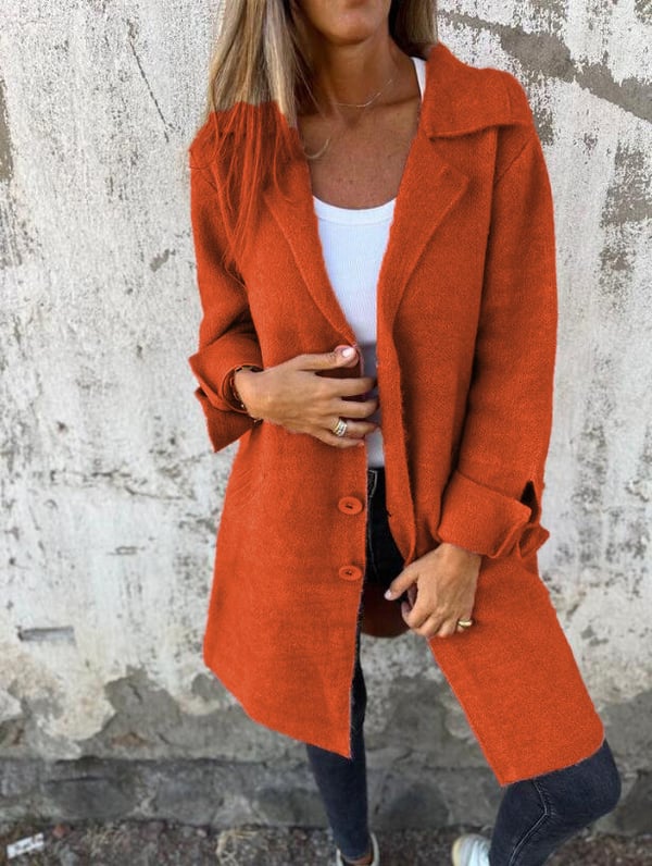 Mireille | Elegant Women's Long Coat – Wool Blend Design with Lasting Charm 12