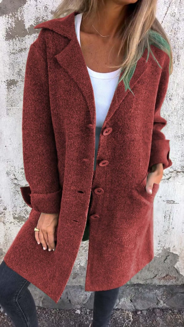 Mireille | Elegant Women's Long Coat – Wool Blend Design with Lasting Charm 9
