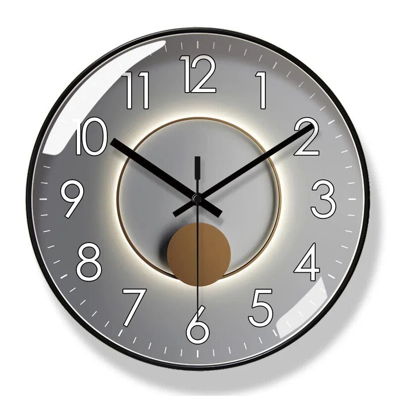 Nordic Modern Wall Clock in Black – Minimalist Decorative Clock for Home and Office 8