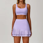 Olivia | Chic High-Waisted Pleated Tennis Skirt Set 14