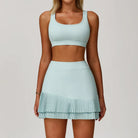 Olivia | Chic High-Waisted Pleated Tennis Skirt Set 6
