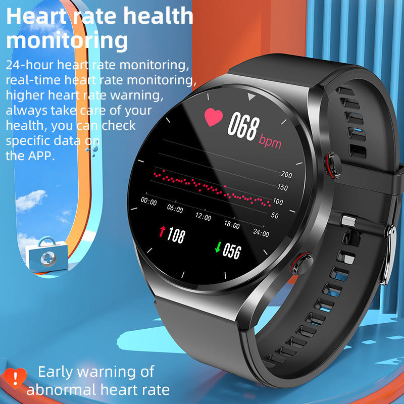 One-click blood sugar | Blood glucose blood pressure EKG | EKG HRV heart frequency monitor health smart watch 6