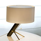 OpalLuxe – Refined Table Lamp with Golden Accents 1