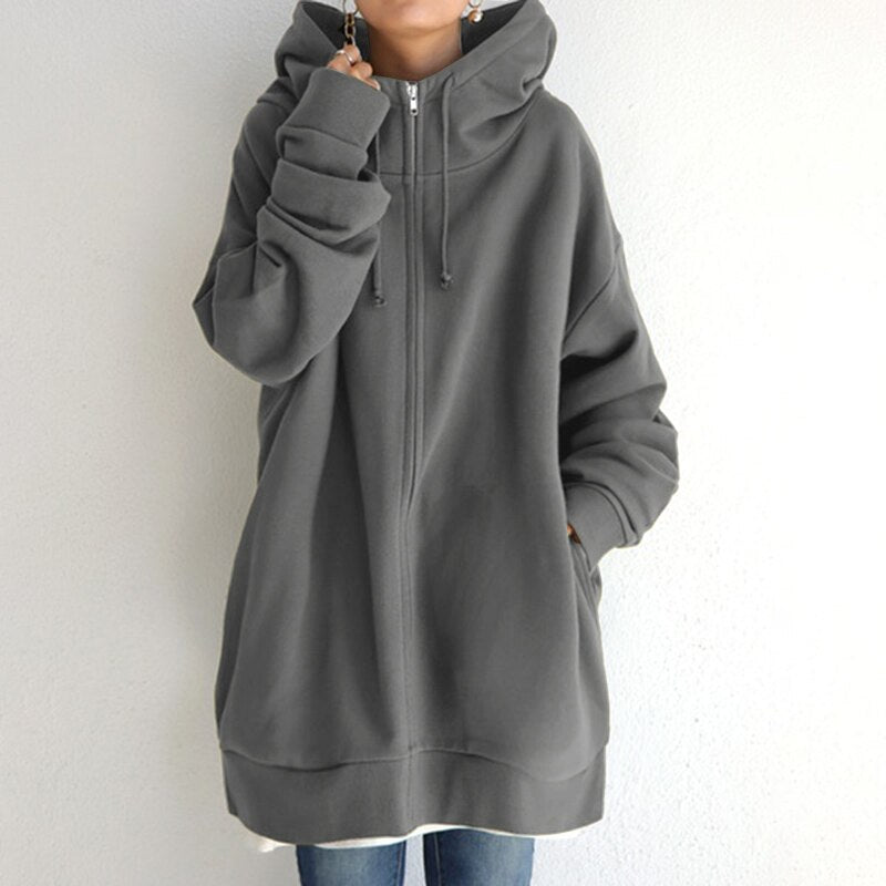 Oversized Winter Pullover Hoodie - Cassandra 0