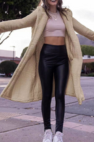 Oversized Women's Jacket Mid-Length – Faux Fur, Open Front and Shaggy Texture for Stylish Fall and Winter Outfits 2