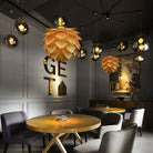 PineGlow | Rustic Wooden Pendant Kitchen Light Fixture with Warm Ambiance 8
