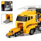 Portable Kids Construction Vehicle Playset – Mini Trucks, Excavators, and Storage Case for Easy Transport 3