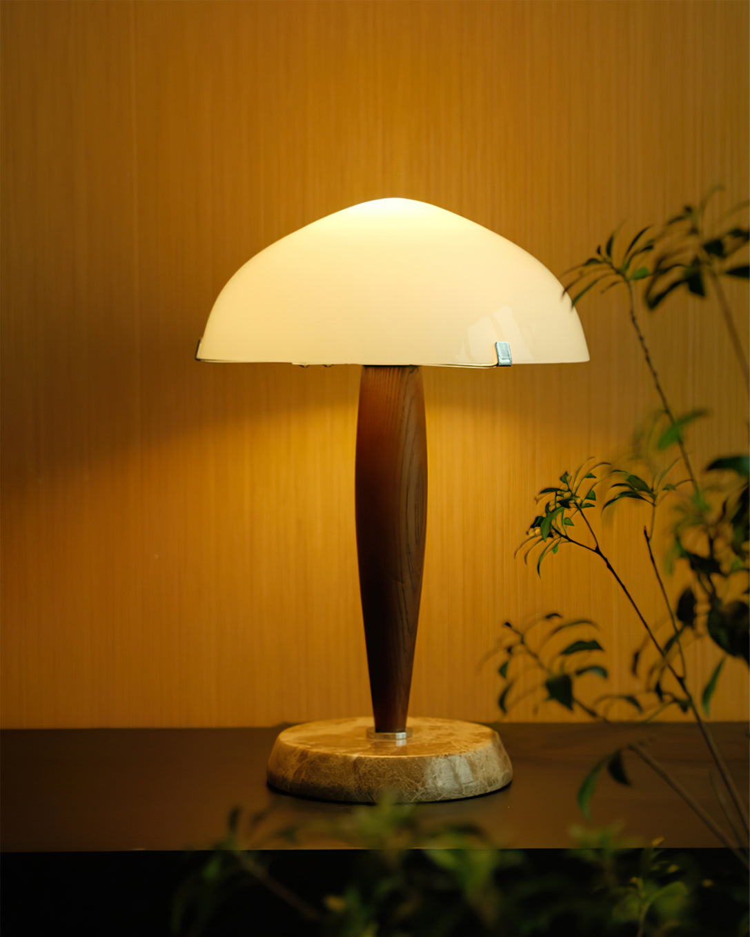 PureGlow – Marble Base Table Lamp with Glass Top 4