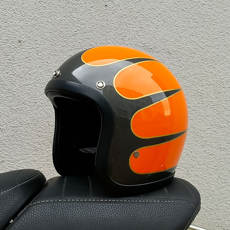 RetroRider - Sleek Low-Profile Motorcycle Helmet (DOT & ECE Certified) 13
