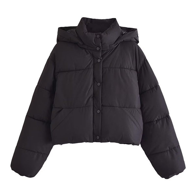Ruby | Women's Cropped Hooded Puffer Winter Jacket 0