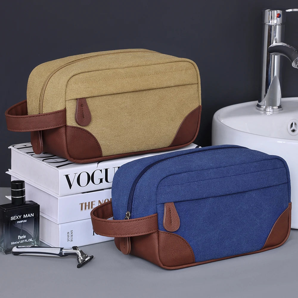 Retro Kosmetiktasche – Wasserdichte Kulturtasche, Hohe Kapazität