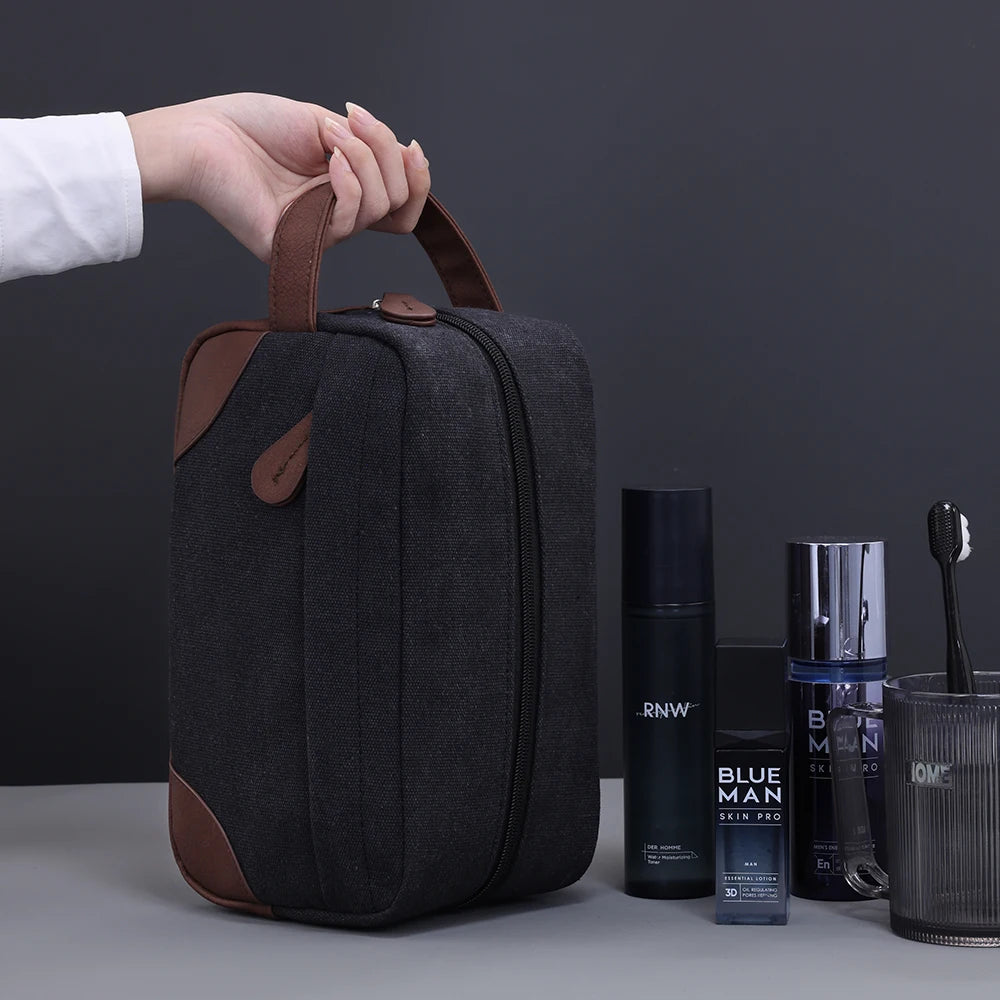 Retro Kosmetiktasche – Wasserdichte Kulturtasche, Hohe Kapazität