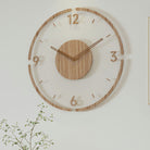 ScandiTime – Nordic Style Solid Wood Wall Clock for Minimalist Elegance 0