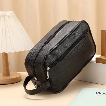 Wasserdichte Reise-Toilettenartikel Tasche für Männer – Kosmetiktasche im Lychee-Muster