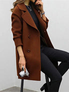 Selena | Classic Black Trench Coat for Women - Stylish Winter Elegance 2