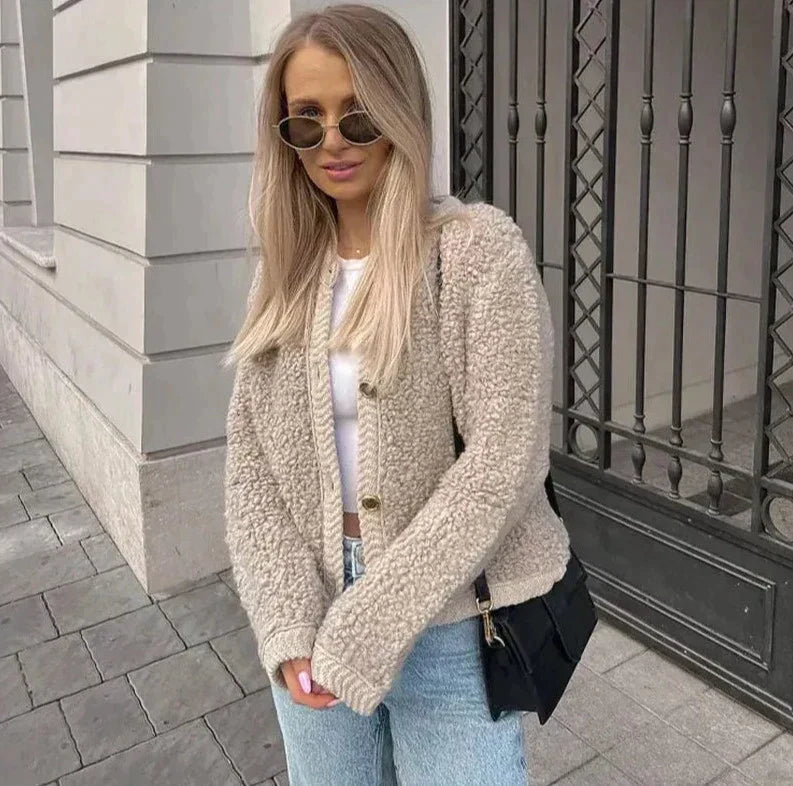 Selene | Women's Fleece Button Jacket – Cozy, Warm, and Effortlessly Stylish 1