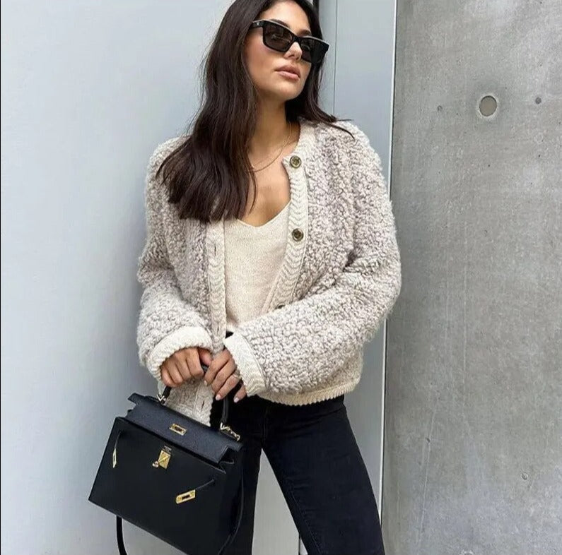 Selene | Women's Fleece Button Jacket – Cozy, Warm, and Effortlessly Stylish 3