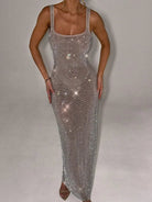 Sequined Elegance | Dazzling Backless Evening Gown for Women 5